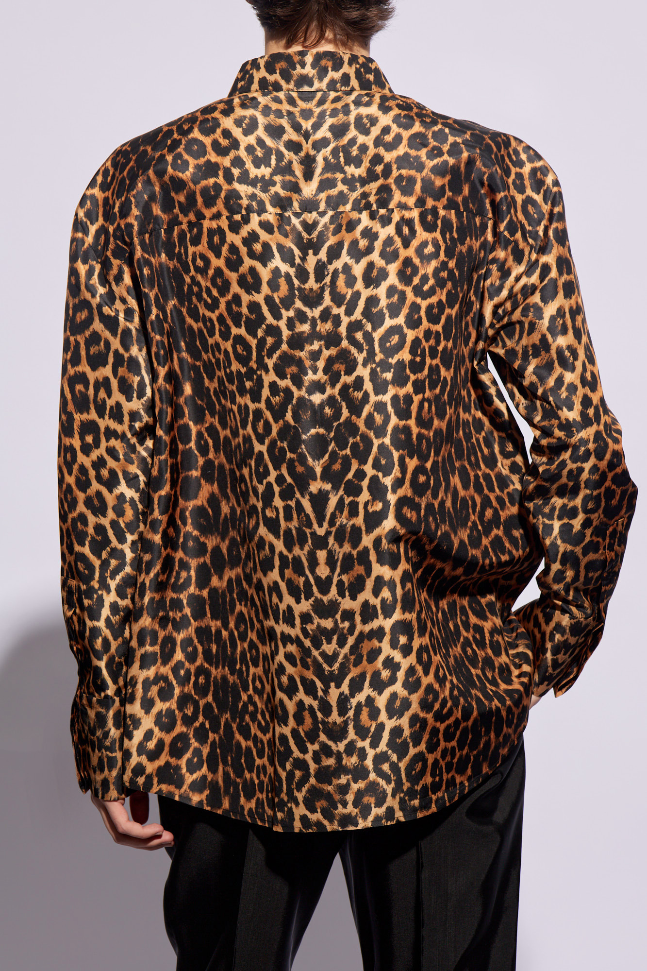 Leopard aviator outlet jacket